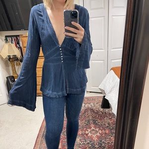 Free People Flowy Top